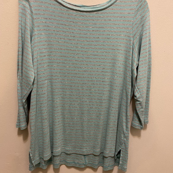 Sejour ladies long sleeve size 1X aqua and gray. In excellent shape - Picture 7 of 10